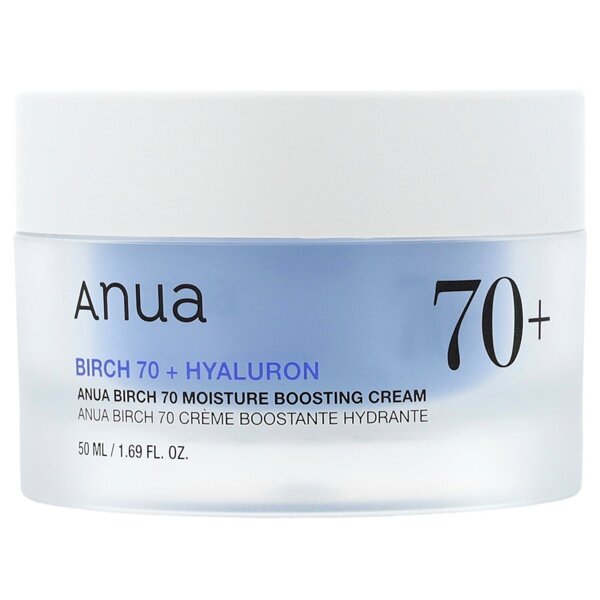 Крем успокаивающий с берёзовым соком Anua Birch 70% Boosting Cream Moisture, 50ml