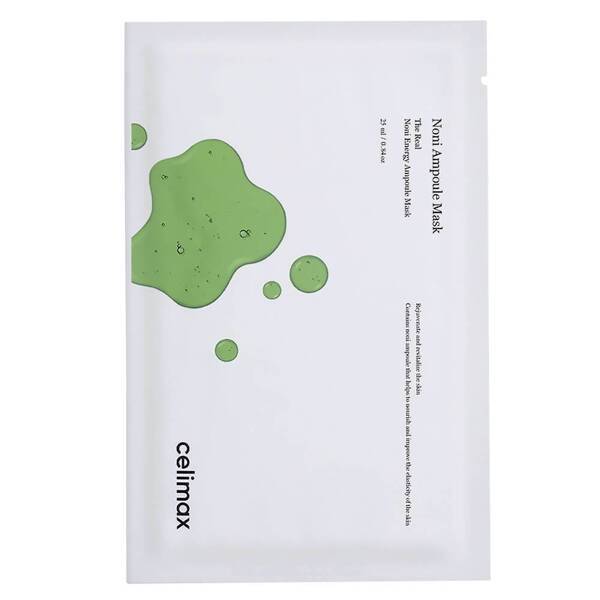 Celimax Маска тканевая на основе нони для эластичности кожи The Real Noni Energy Ampoule, 25ml